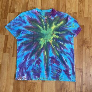 Custom Tie Dye T-Shirt 'Reef' Men's size Large